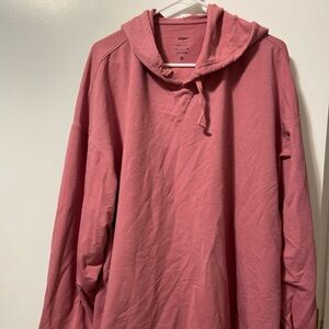 Nike Sweatshirt Women 2XL Pink Swoosh Logo Pullover Fleece Adult Crew Neck